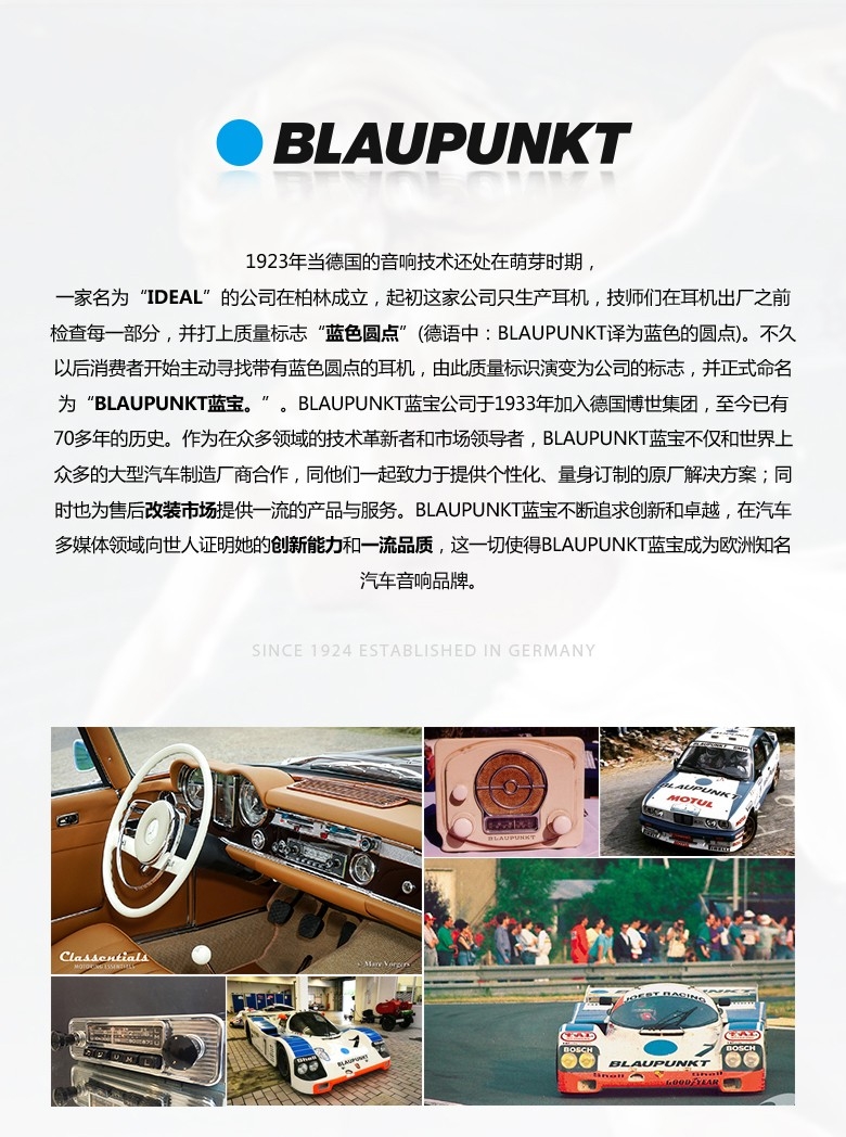 德國（藍(lán)寶BLAUPUNKT）MPS 1802 CVW大眾專用8寸喇叭